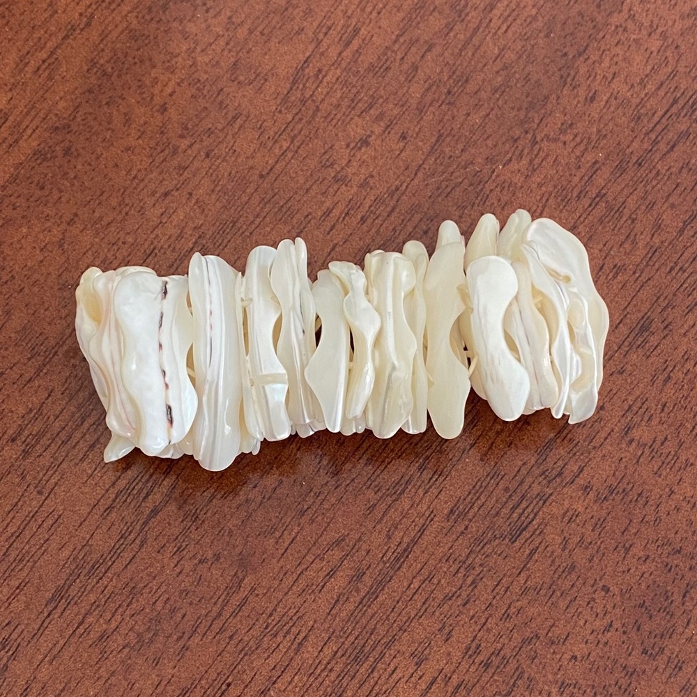 New! Opal White Shell Statement Bracelet - image 2